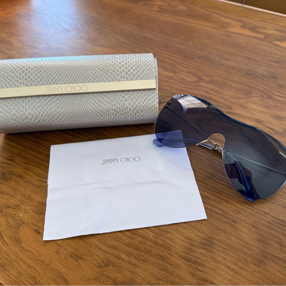 Jimmy Choo Black and Blue Sunglasses
